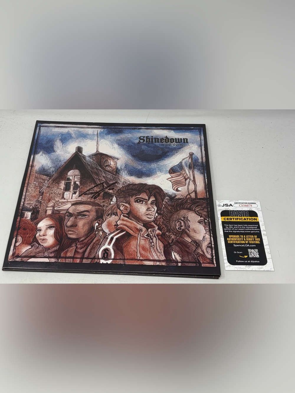 Brent Smith signed Shinedown Us And Them Album JSA COA